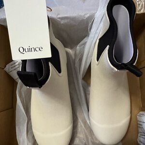 Quince Women's Stone Winter waterproof ankle rain boots